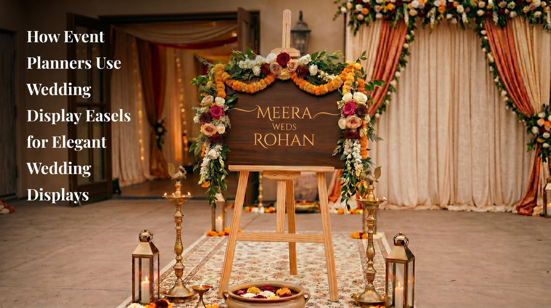 How Event Planners Use Wedding Display Easels for Elegant Wedding Displays