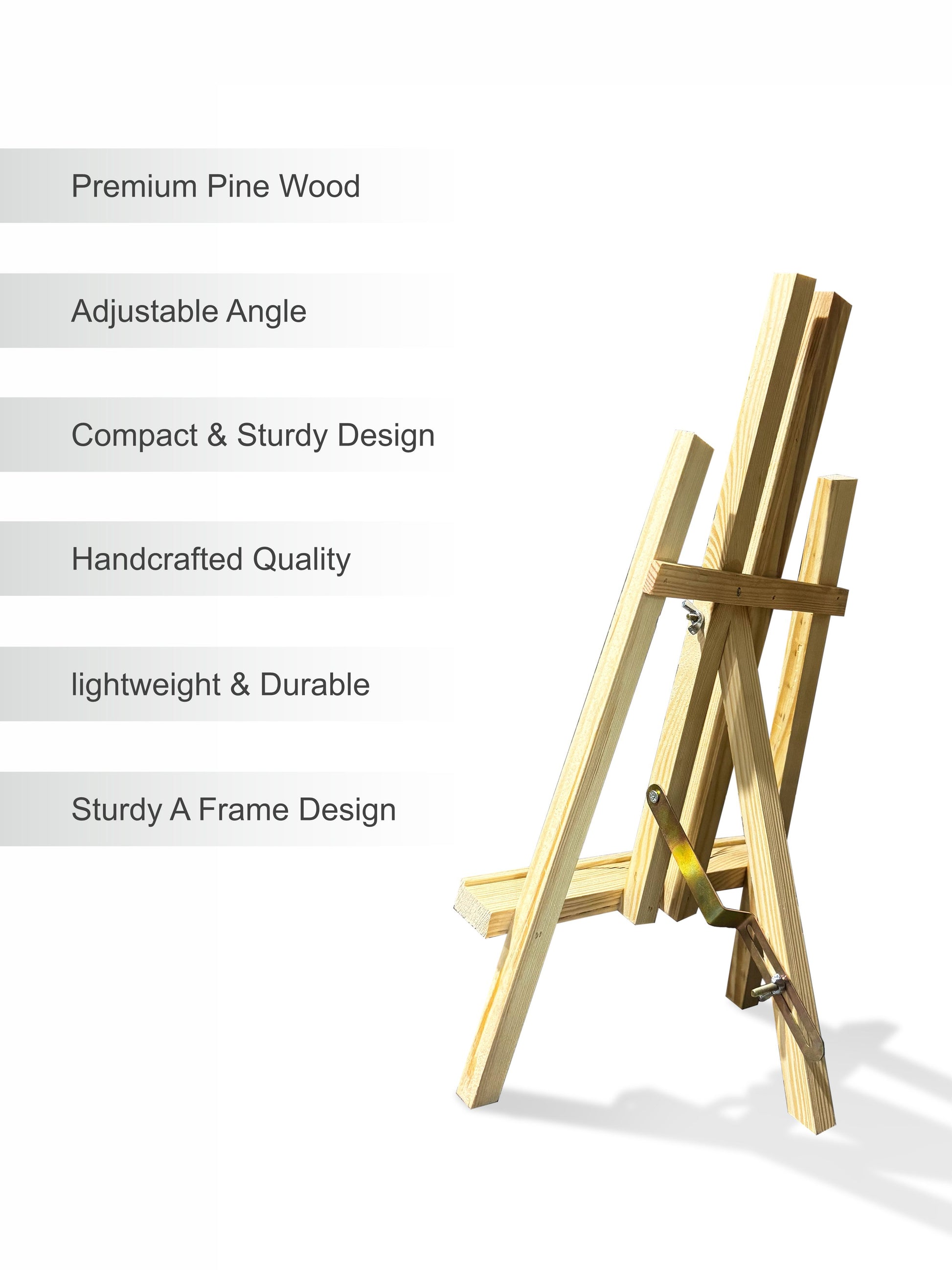 Elevate your art with our 14" Mini Easel. Lightweight, sturdy & stylish. Buy now and enjoy free delivery!
